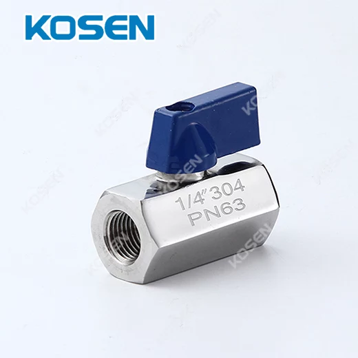 1 PIECE STAINLESS STEEL MINI BALL VALVE