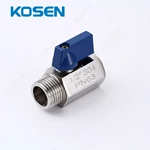 1 PIECE STAINLESS STEEL MINI BALL VALVE