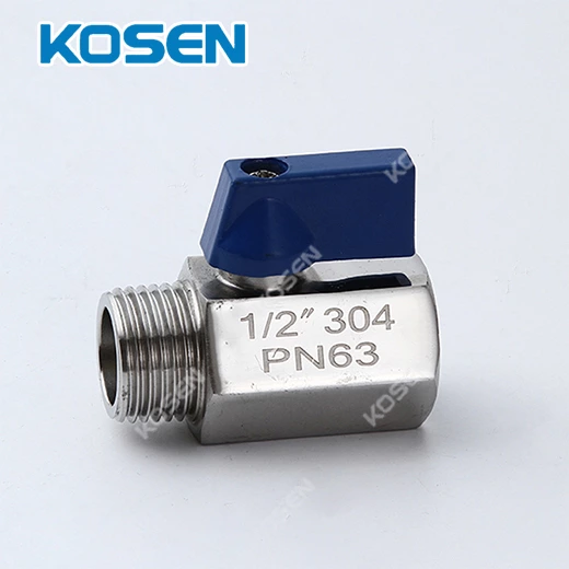 1 PIECE STAINLESS STEEL MINI BALL VALVE