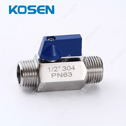 1 PIECE STAINLESS STEEL MINI BALL VALVE
