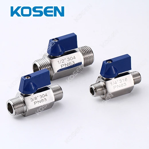 1 PIECE STAINLESS STEEL MINI BALL VALVE