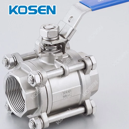 3 PIECE THREADED BALL VALVE