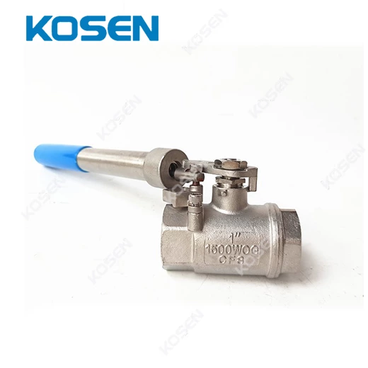 SPRING RETURN SELF CLOSING BALL VALVE
