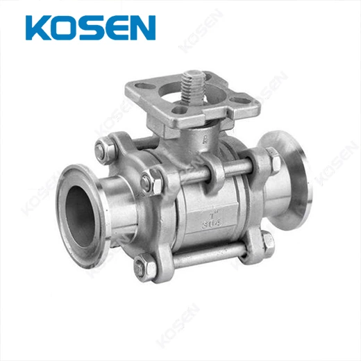 3PC CLAMP QUICK DIRECT MOUNT BALL VALVE