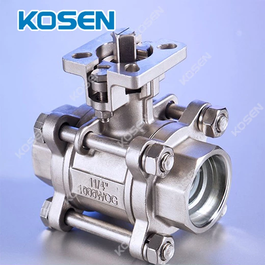 3PC SOCKET WELD DIRECT MOUNT BALL VALVE