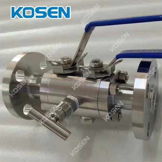 FORGED STEEL DOUBLE BLOCK AND BLEED BALL VALVE