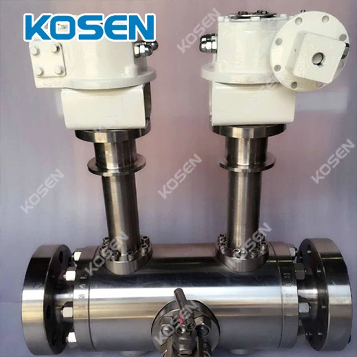 HIGH PRESSURE TRUNNION DBB BALL VALVE
