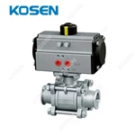 PNEUMATIC SANITARY CLAMP BALL VALVE