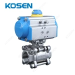 PNEUMATIC THREE PIECE BALL VALVE