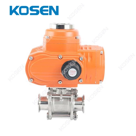 ELECTRIC SANITARY CLAMP BALL VALVE