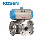 FOUR WAY PNEUMATIC BALL VALVE
