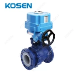 PTFE & PFA ELECTRIC LINED BALL VALVE