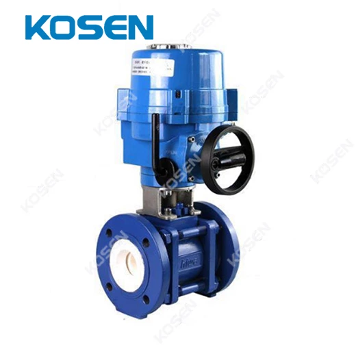ELECTRIC ACTUATOR CERAMIC BALL VALVE