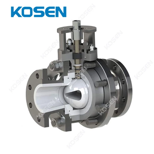 V PORT CERAMIC LINED BALL VALVE