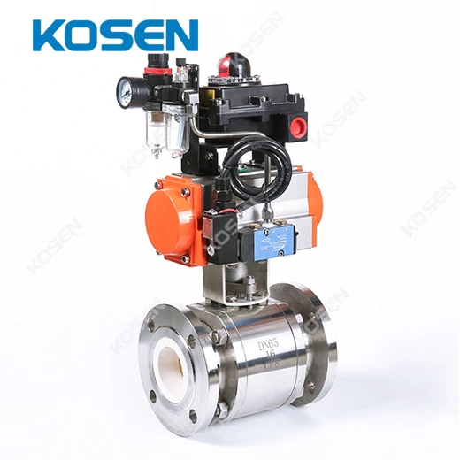 PNEUMATIC CERAMIC LINED BALL VALVE