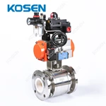 PNEUMATIC CERAMIC LINED BALL VALVE