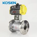 PNEUMATIC ACTUATOR JACKETED BALL VALVE