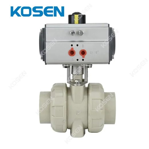 PNEUMATIC PLASTIC BALL VALVE