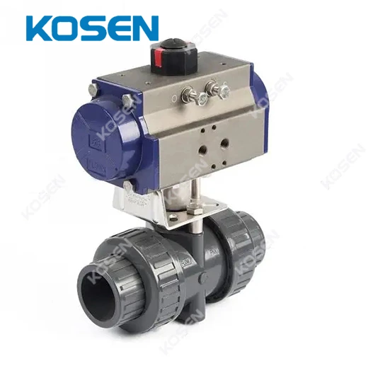 PNEUMATIC UPVC PLASTIC BALL VALVE