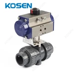PNEUMATIC UPVC PLASTIC BALL VALVE